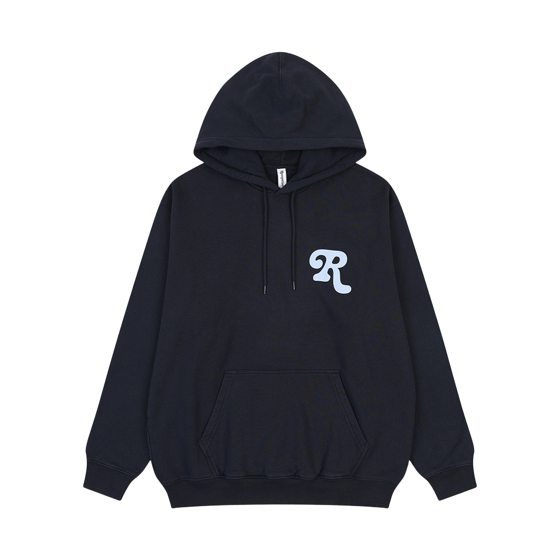 피어 리셉션 후디드 스웨트 아이콘 코튼 브러시 플리스 다크 네이비(PEER Reciption Hooded Sweat Icon Cotton Brush Fleece Dark Navy) - 1