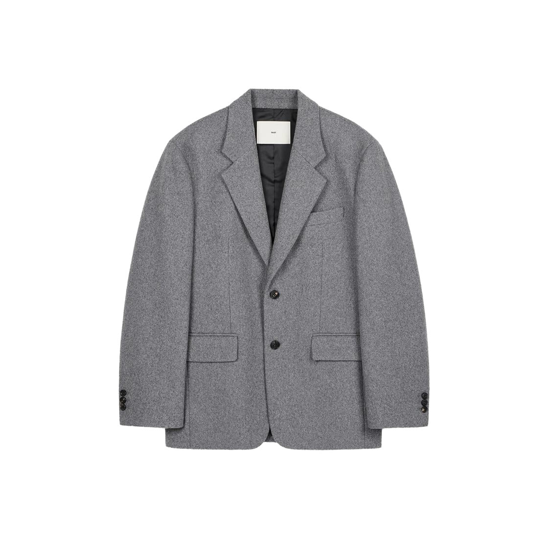 TNJA6F204G2 TNGT Milled Wool Jacket Grey
