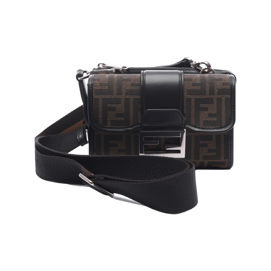 [15% 쿠폰] 펜디 더블 바게트 FF 자카드 백 브라운([15% 쿠폰] Fendi Double Baguette FF Jacquard Bag Brown) - 2
