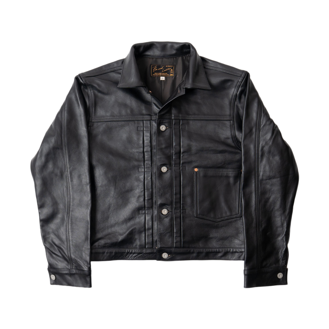 본쿠라 레더 재킷 1st 블랙(Boncoura Leather Jacket 1st Black)