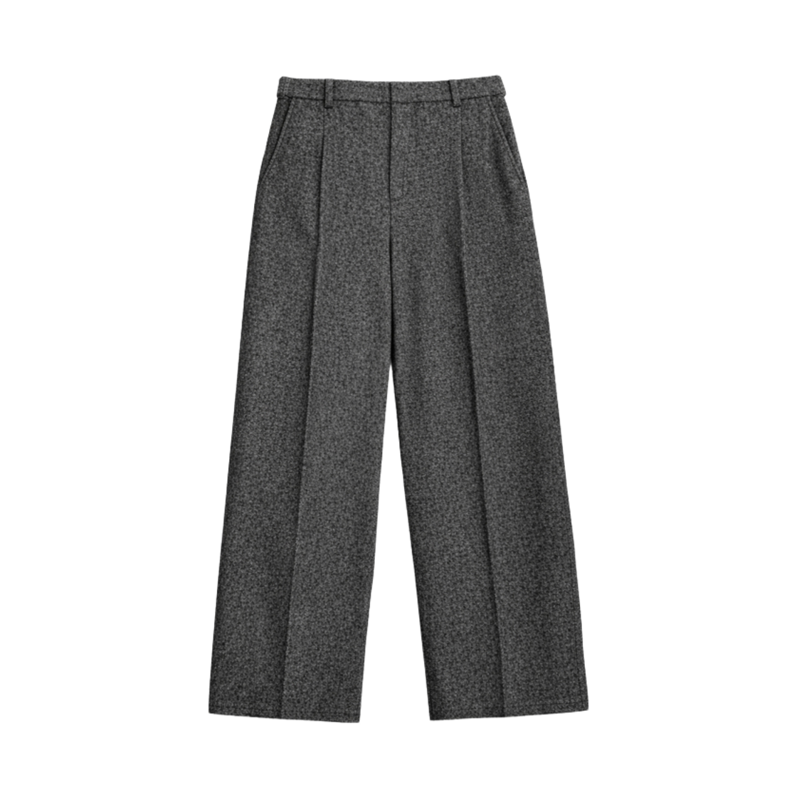 F263PT04 FRITUR Classic Tailored Pintuck Pants Grey_F263PT04