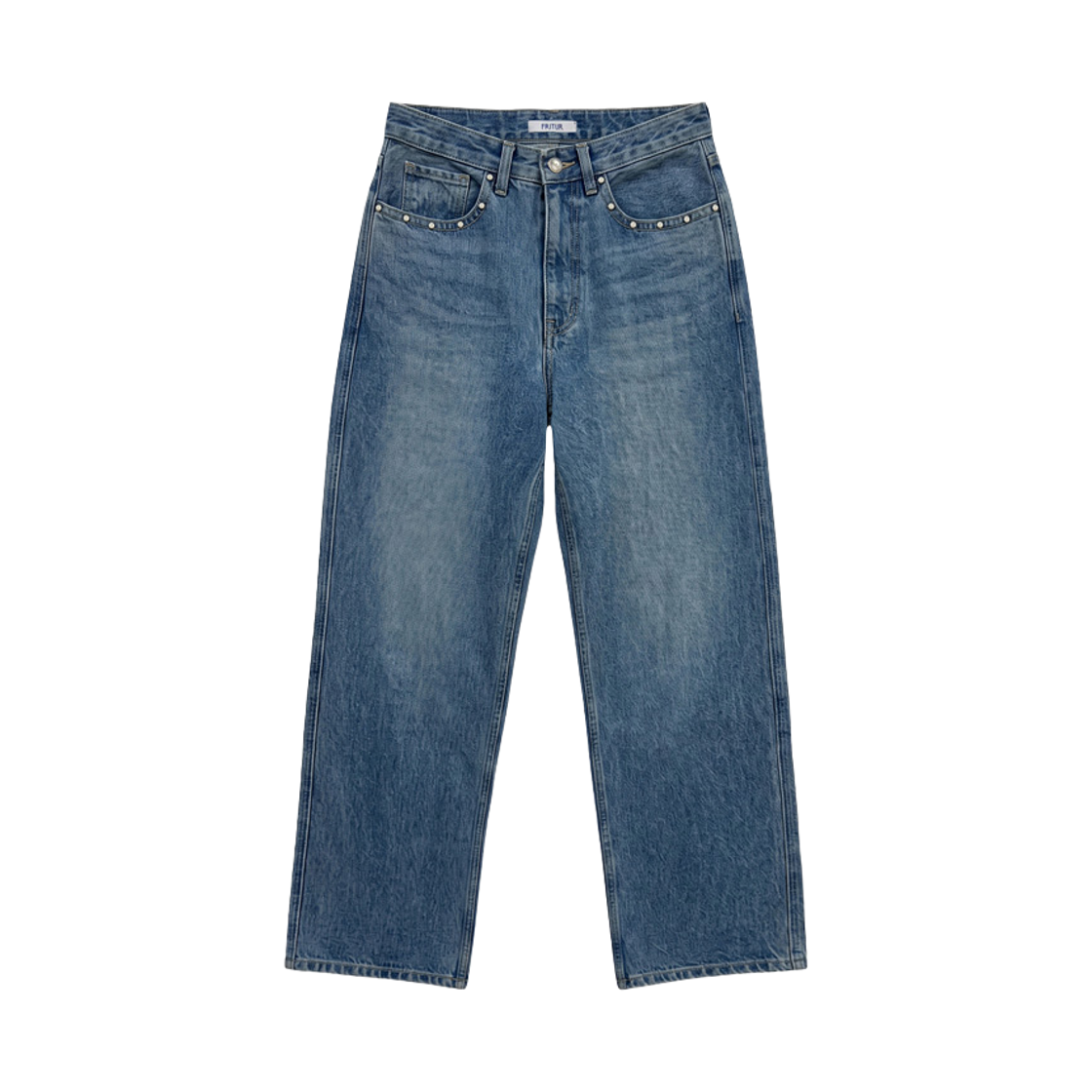 F263DE06 FRITUR Studded Denim Pants Blue_F263DE06