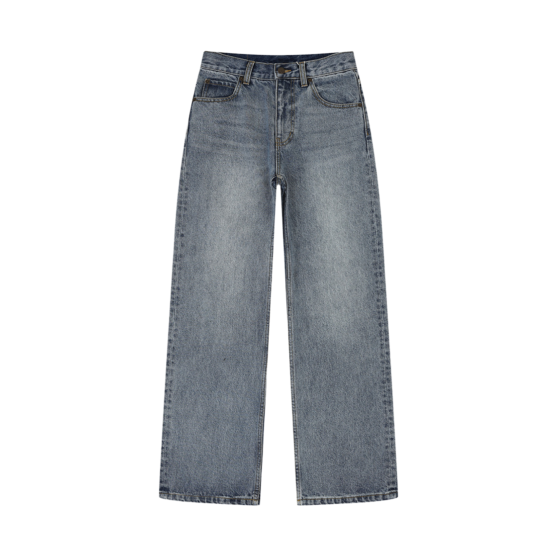 피어 엑스걸 하트 포켓 데님 팬츠 블루(PEER X-girl Heart Pocket Denim Pants Blue)