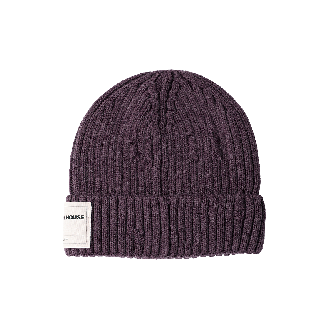 더바이닐하우스 데미지 니트 비니 퍼플(Thevinylhouse Damage Knit Beanie Purple) - 2