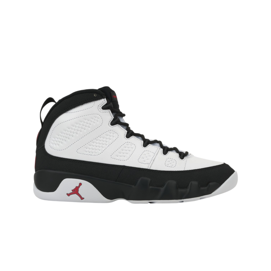 IX6179-100 Jordan 9 Retro OG White and Black