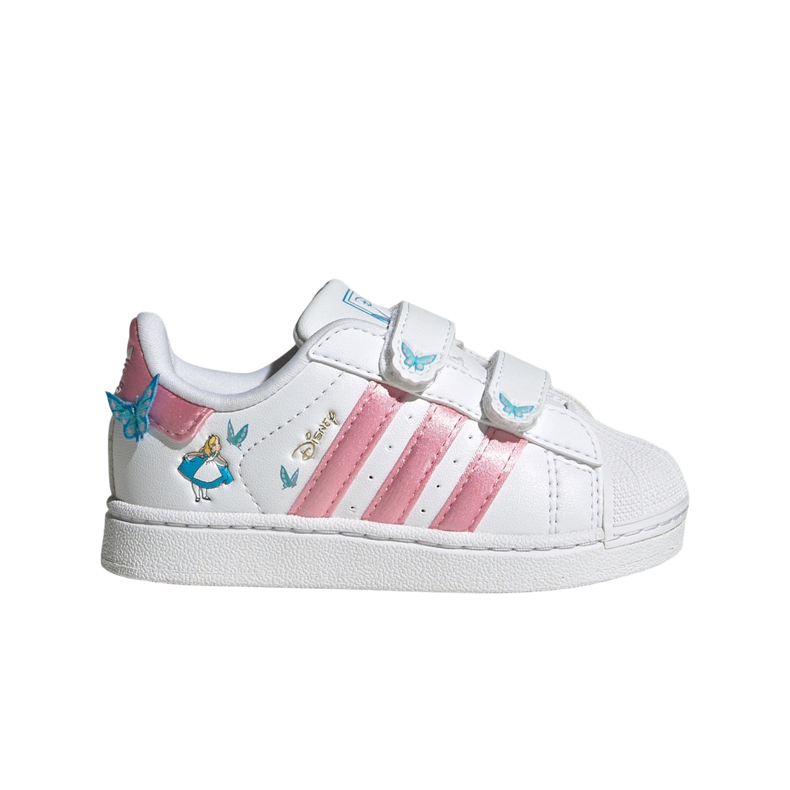 IH1743 (Infant) Adidas x Disney Superstar II Comfort Closure Cloud White Light Pink