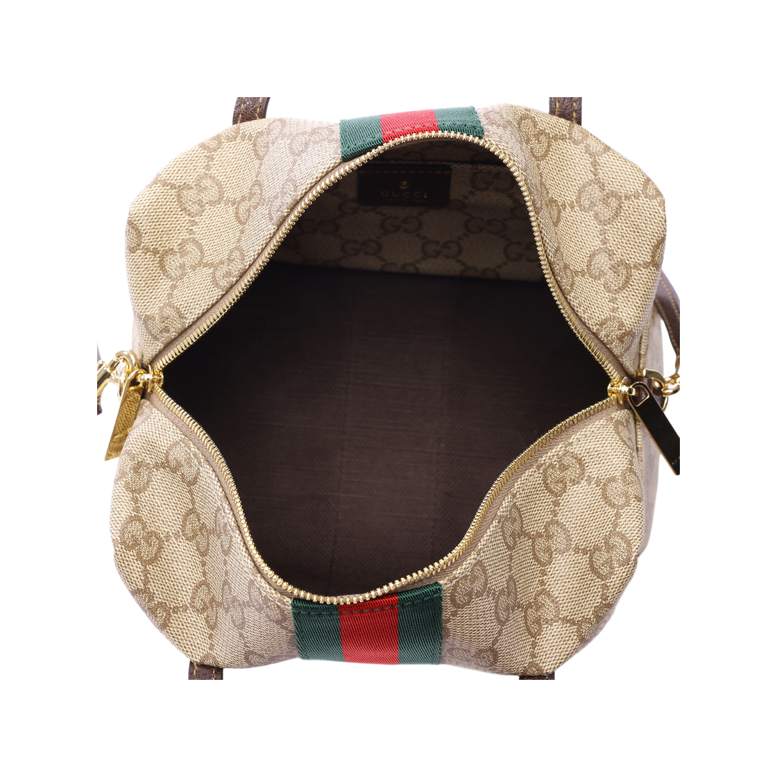 [15% 쿠폰] 구찌 웹 미니 보스턴 백 샌드 브라운([15% 쿠폰] Gucci Web Mini Boston Bag Sand Brown) - 6