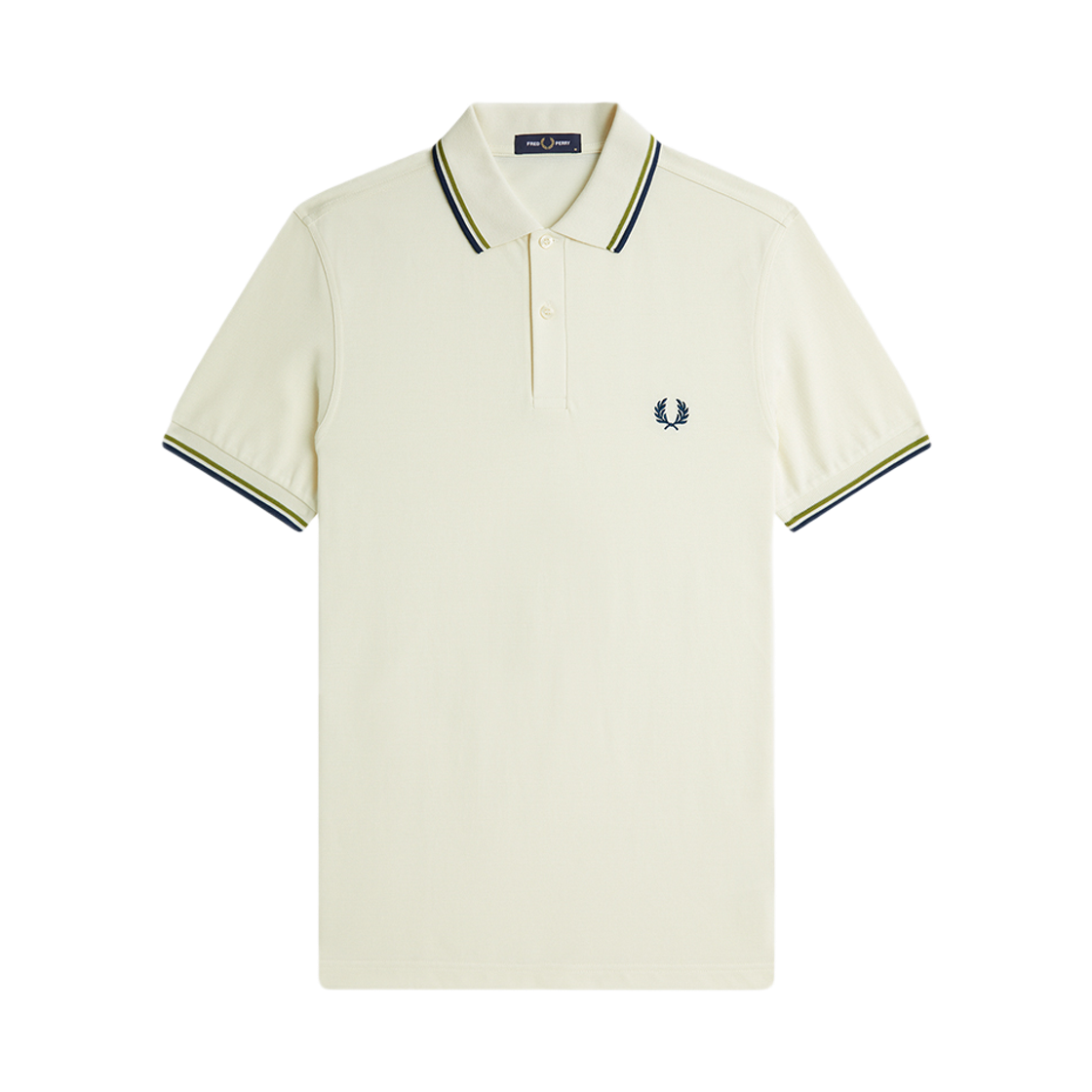 프레드페리 M3600 트윈 팁 프레드페리 셔츠 에크루/애플/모드블루(Fred Perry M3600 Twin Tipped Fred Perry Shirt Ecru/Apple/Mod Blue)