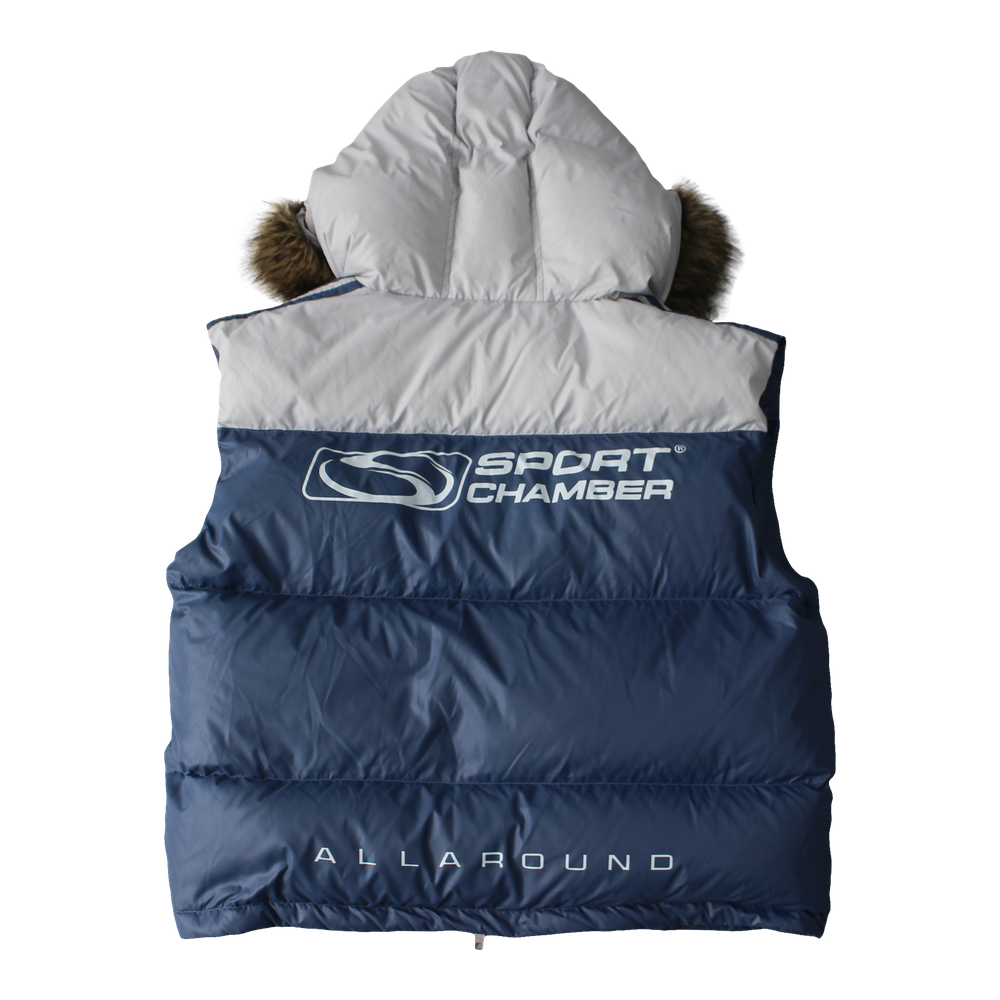 스포츠챔버 트랙 덕다운 베스트 블루(SPORT CHAMBER Track Duck Down Vest Blue) - 3