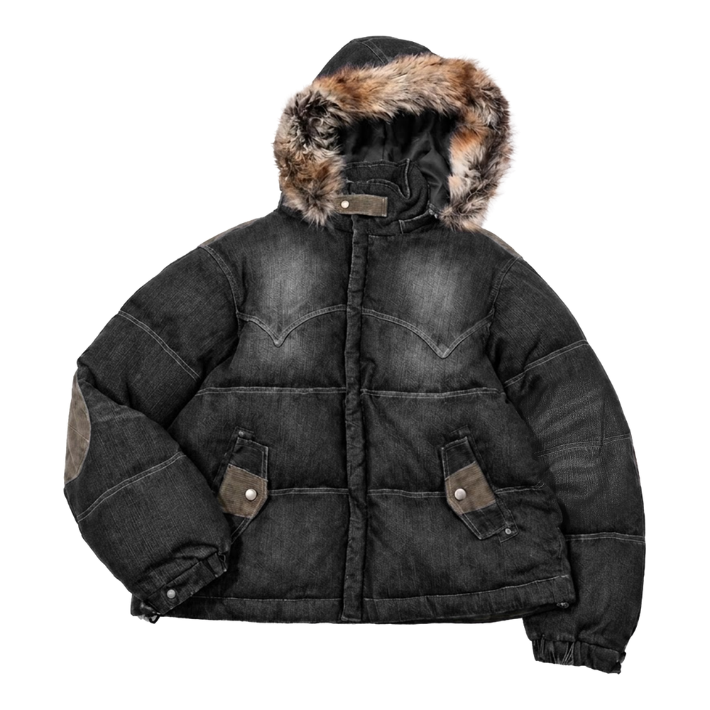 메인부스 빈티지 웨스턴 푸퍼 자켓 블랙(MAINBOOTH Vintage Western Puffer Jacket BLACK)