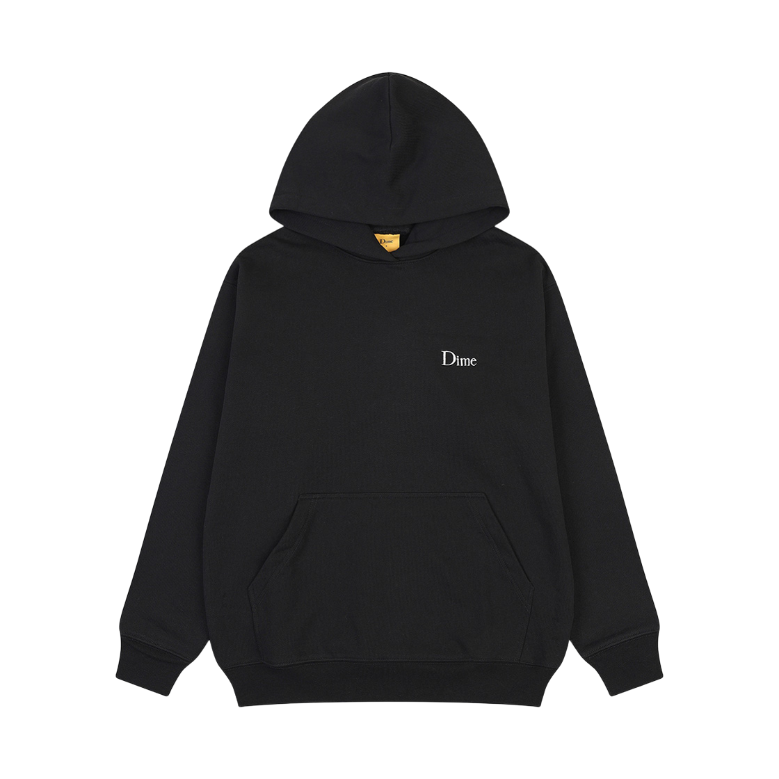 피어 다임 클래식 스몰 로고 후디 블랙(PEER Dime Classic Small Logo Hoodie Black)