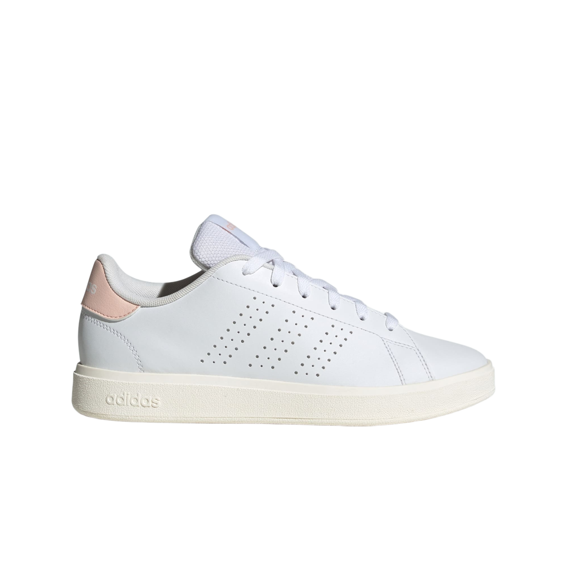IH1692 (W) Adidas Advantage Base 2.0 Cloud White Blush Pink