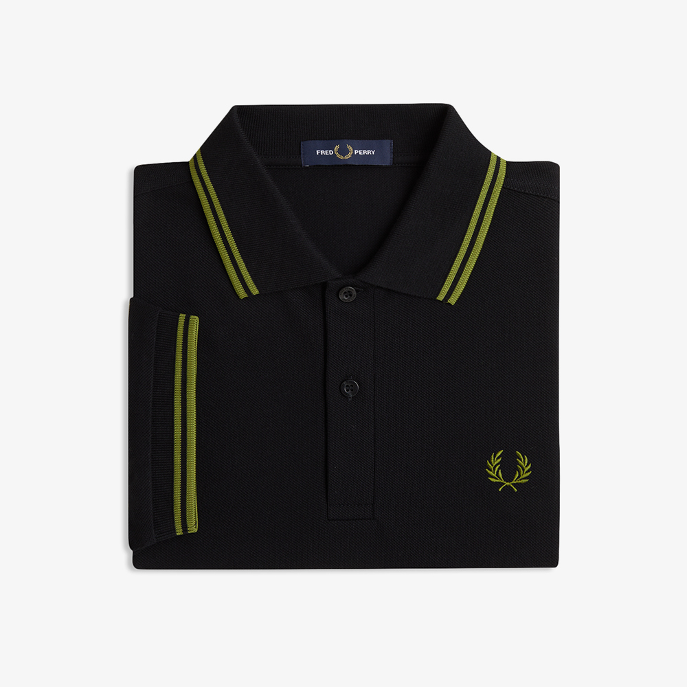 프레드페리 M3600 트윈 팁 프레드페리 셔츠 블랙/애플(Fred Perry M3600 Twin Tipped Fred Perry Shirt Black/Apple/Apple) - 6