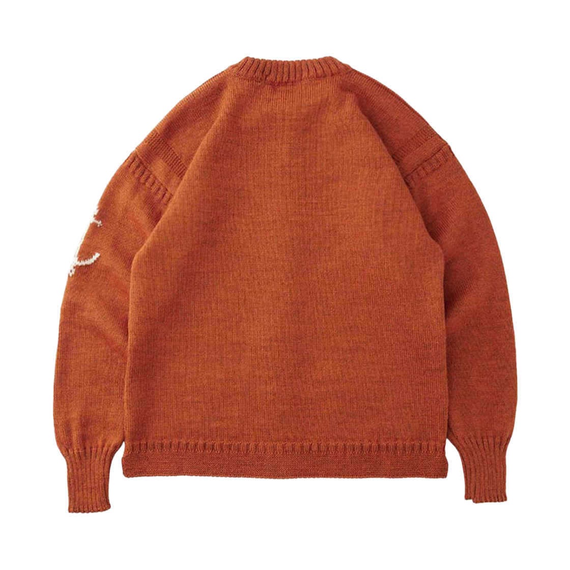 건지울른스 피셔맨 홀가먼트 가디건 번트 오렌지(Guernsey Woollens Fisherman Wholegarment Cardigan Burnt Orange) - 2