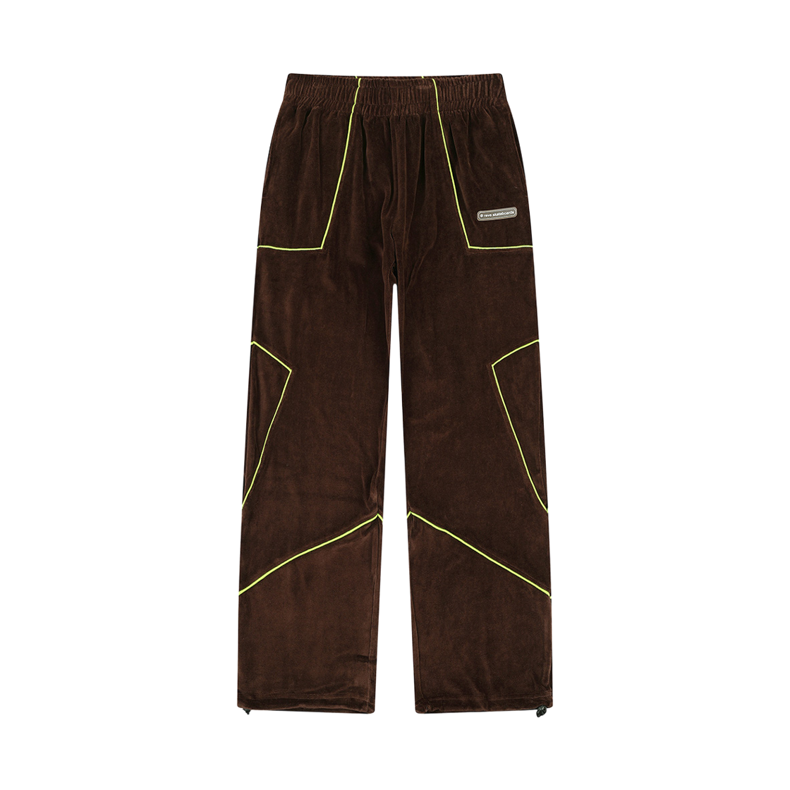 RS4CBP0001BR PEER Rave Skateboards Chrissyvelvet Trackpant Brown