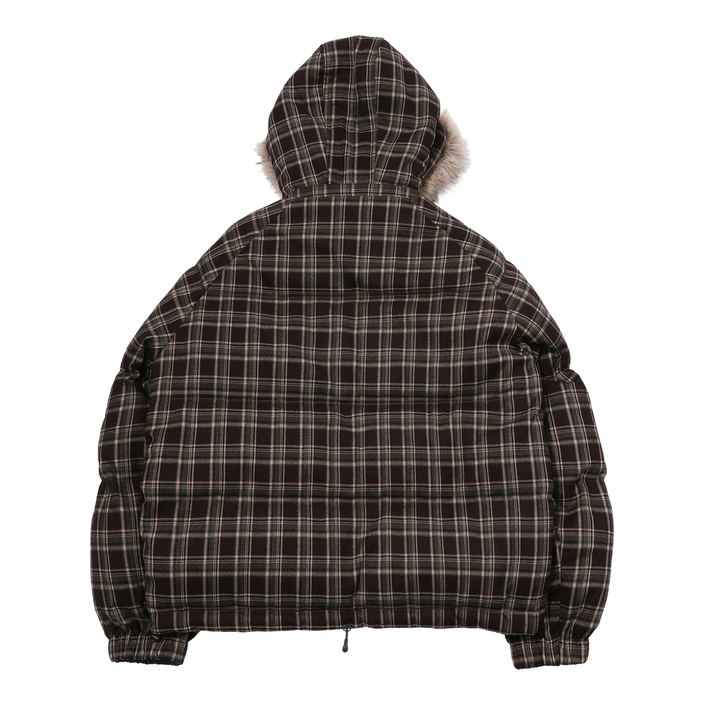 스포츠챔버 플립 체크 덕다운 자켓 브라운(SPORT CHAMBER Flip Check Duck Down Jacket Brown) - 2