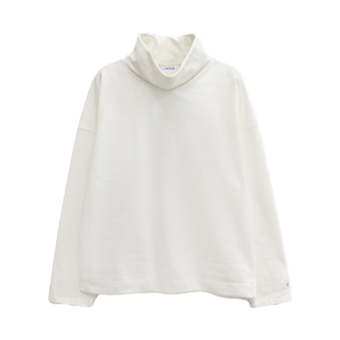 F263TS06 FRITUR Turtleneck T-Shirt Ivory_F263TS06