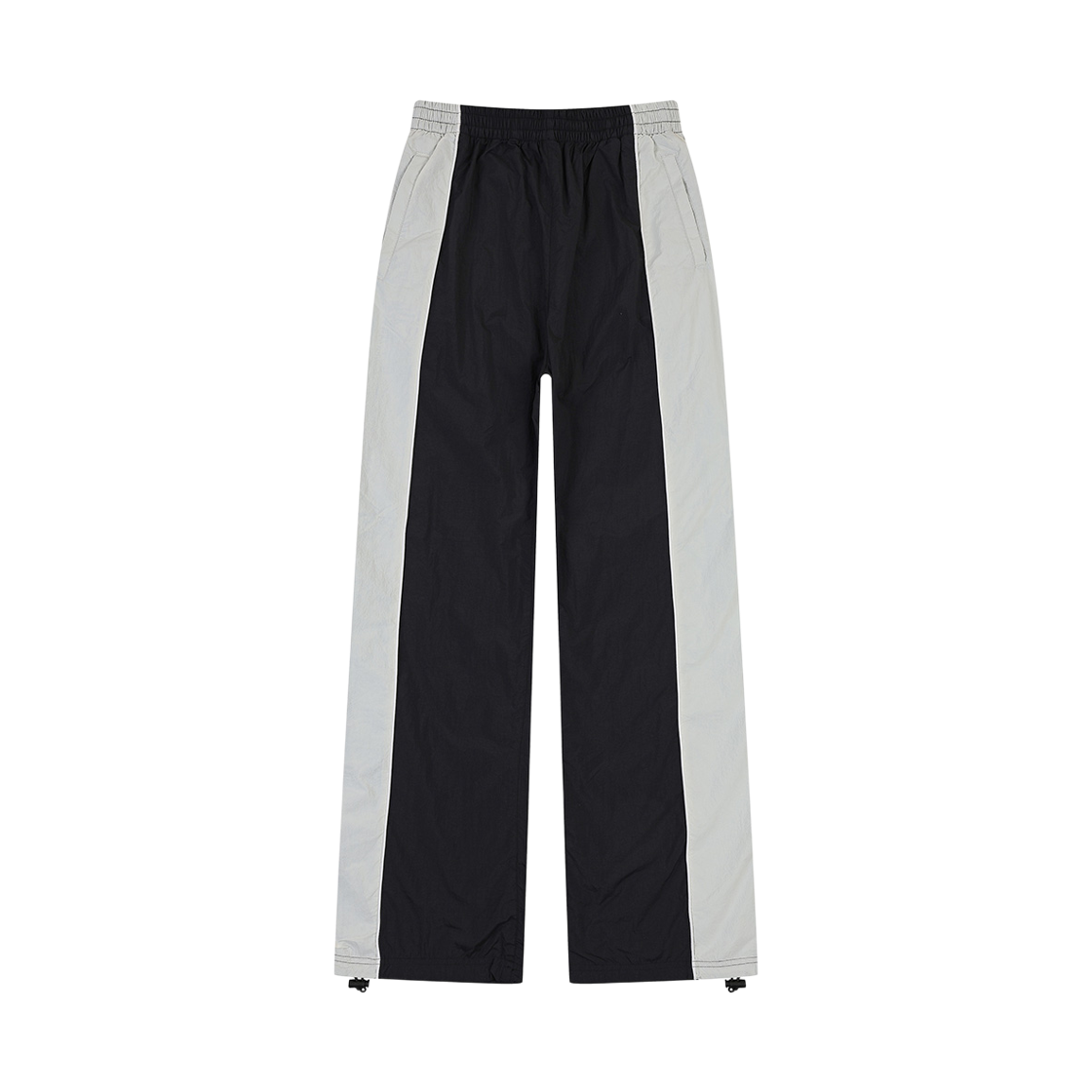 피어 엑스걸 바이컬러 팬츠 블랙(PEER X-girl Bicolor Pants Black)