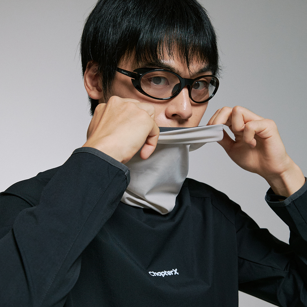 챕터엑스 퀵 드라이 커버드 레이어 블랙(Chapter.X Quick-Dry Covered Layer Top Black) - 2