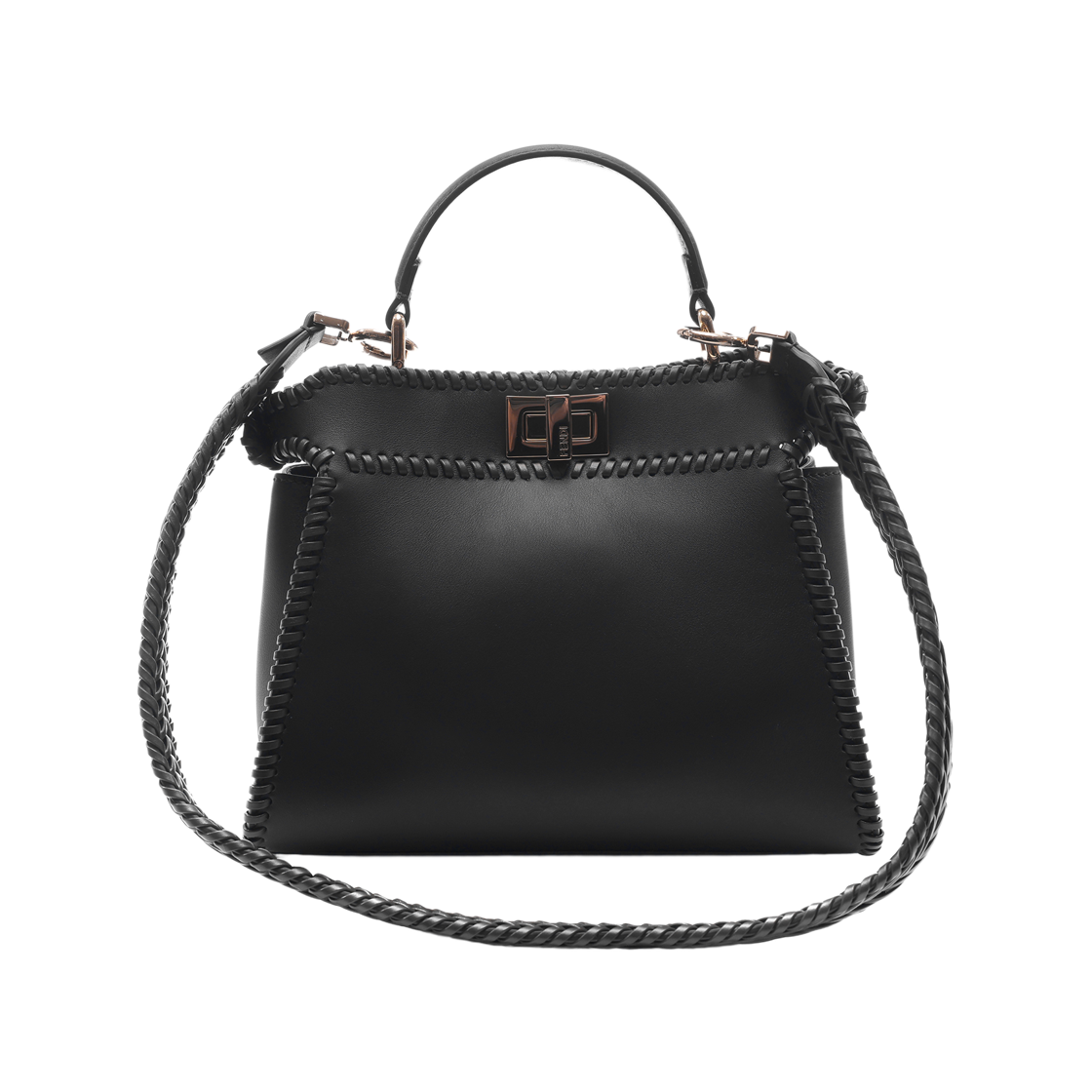 [15% 쿠폰] 펜디 피카부 미니 토트백 브라운([15% 쿠폰] Fendi Peekaboo Mini Tote Bag Brown) - 4