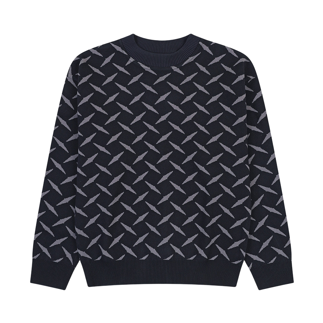 RS4CTK0001GR PEER Rave Skateboards Boydknit Crew-Neck Black