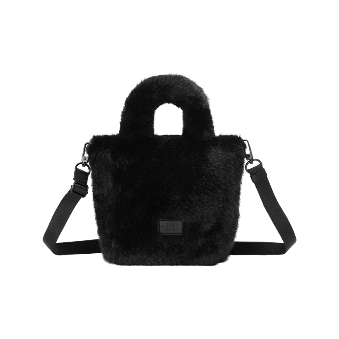 NN2PS69J The North Face White Label Ella Tote Bag Mini Fur Black - 26FW