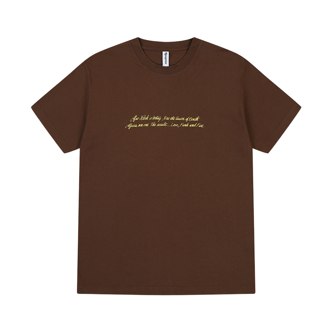 RN4CTT0001BR PEER Reciption SS Tee Funk Cotton Single Jersey Choco Brown