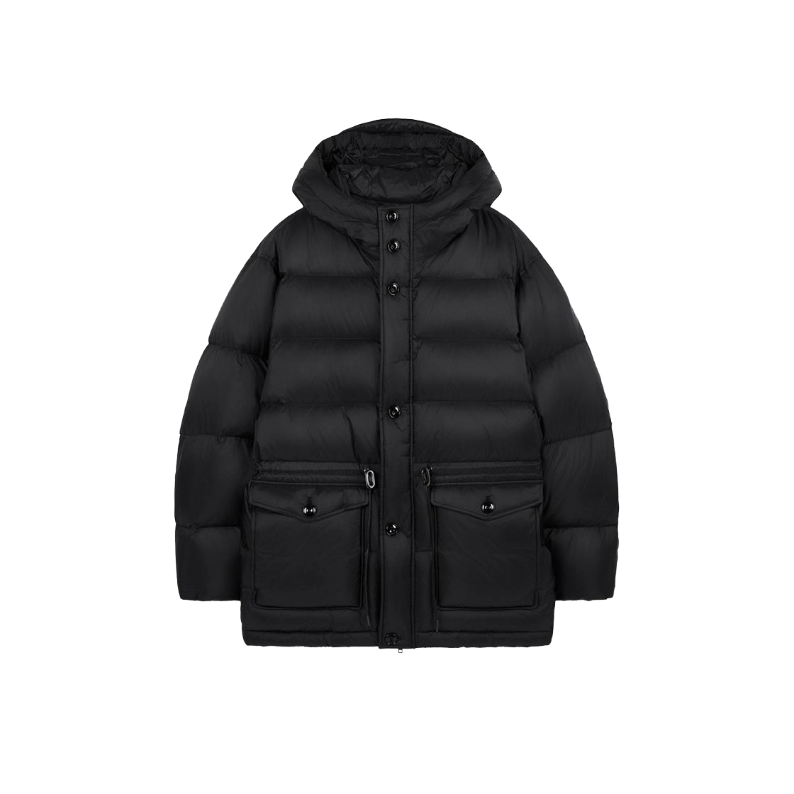 TNJU6F207BK TNGT European Goose Down Mid-Length Parka Black