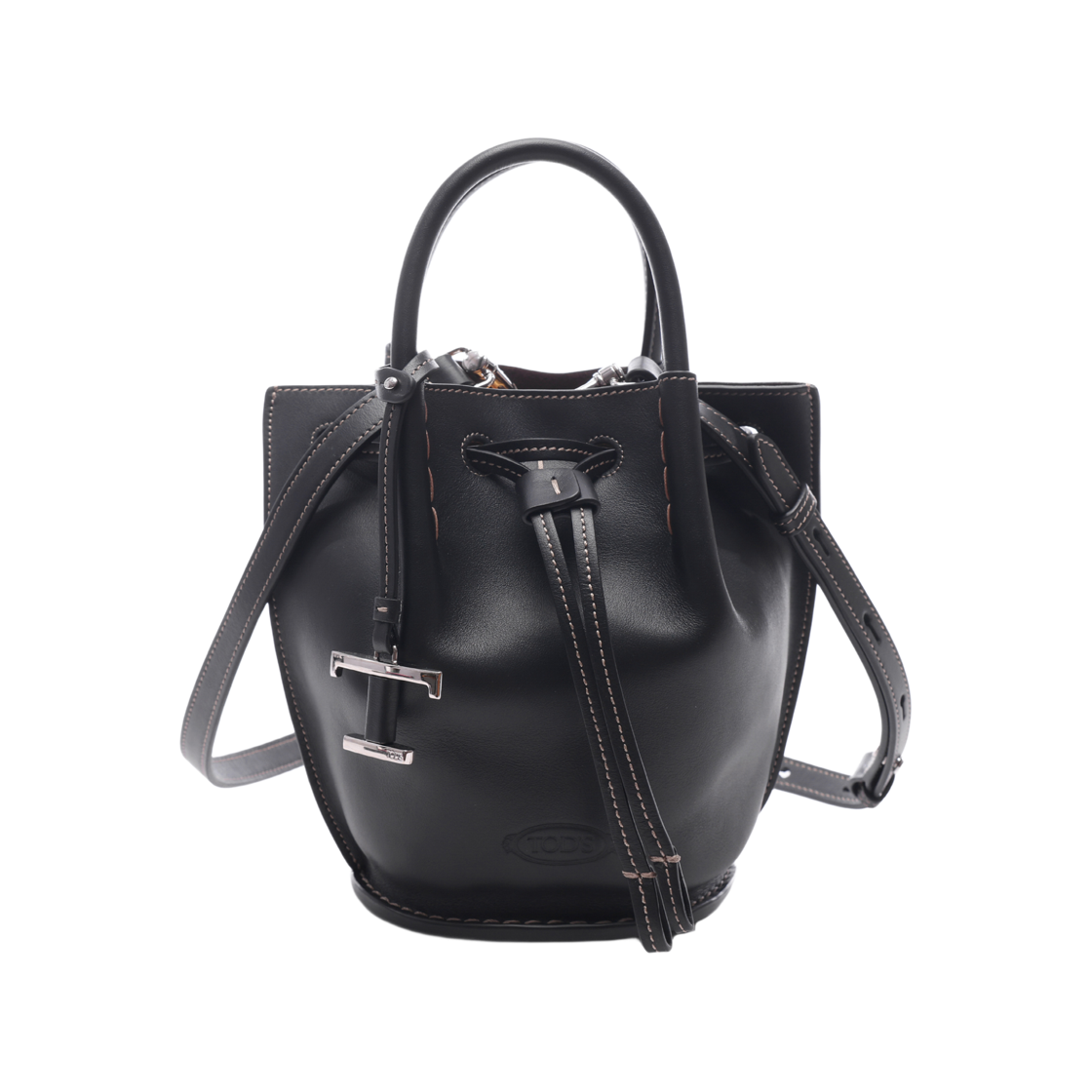 [15% 쿠폰] 토즈 레더 버킷백 미니 블랙([15% 쿠폰] Tod's Leather Bucket Bag Mini Black) - 2