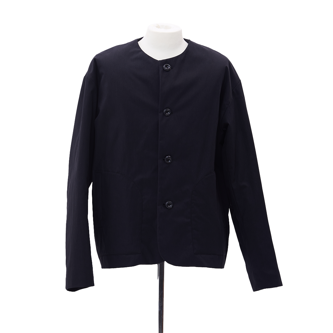 AF2601O01BK aftermarket Essential Collarless Puffer Jacket Black