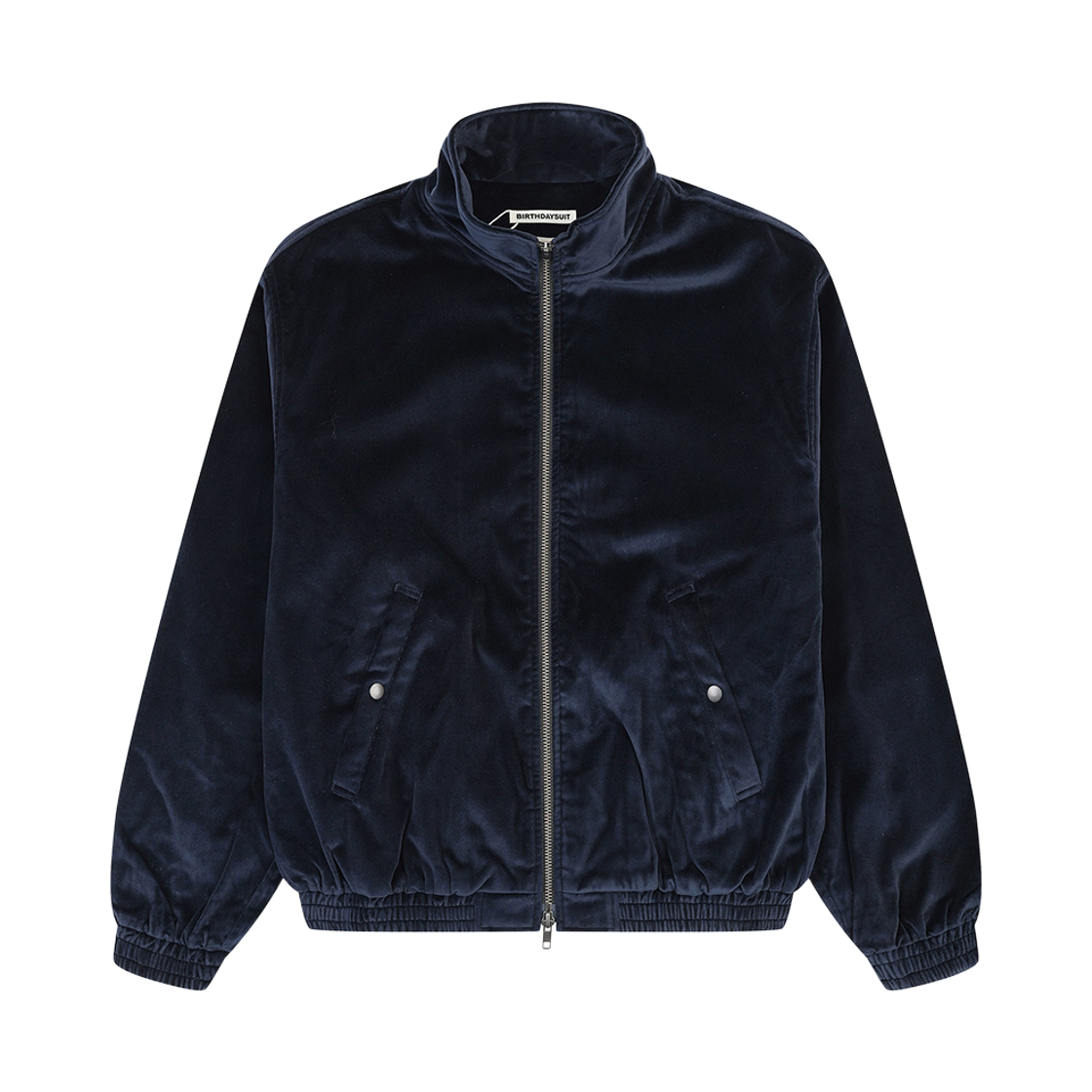 BT4COJ0004NV PEER Birthdaysuit Cotton Velvet Harrington Jacket Navy