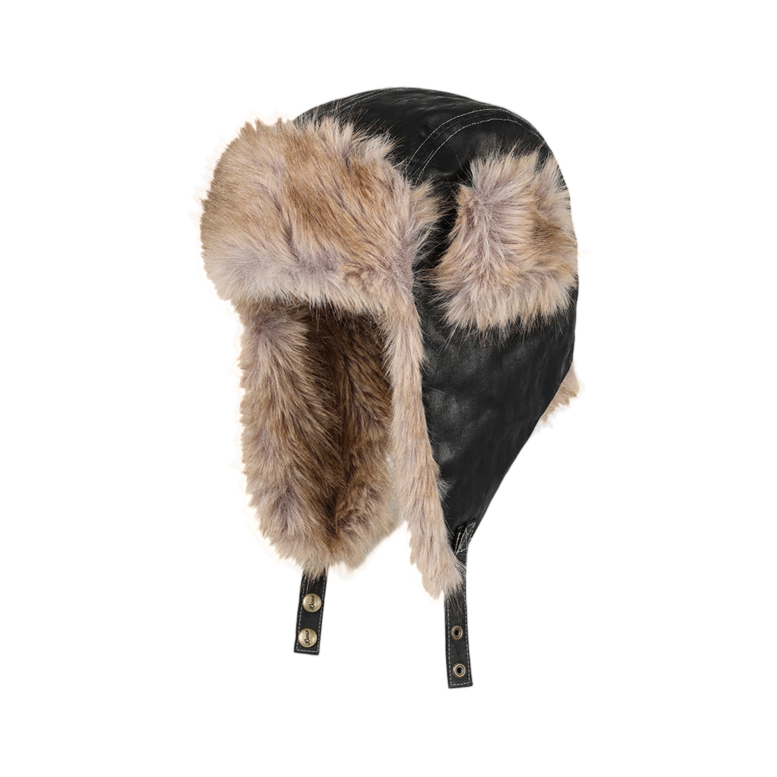 - Deus Ex Machina Faux Leather Trooper Hat Black