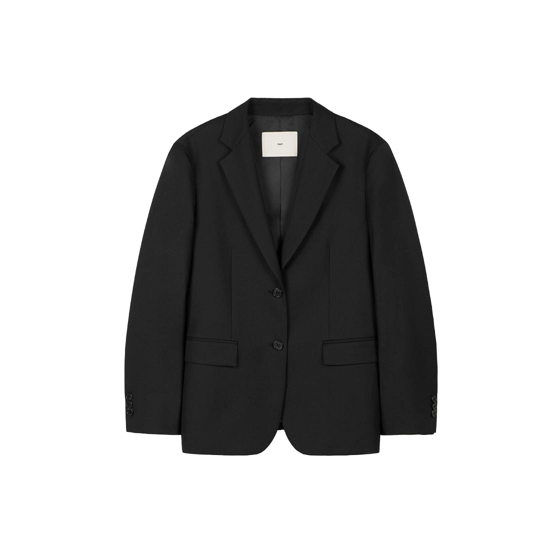 TNJA6F300BK TNGT W Wool Blend Comfort Set-Up Jacket Black