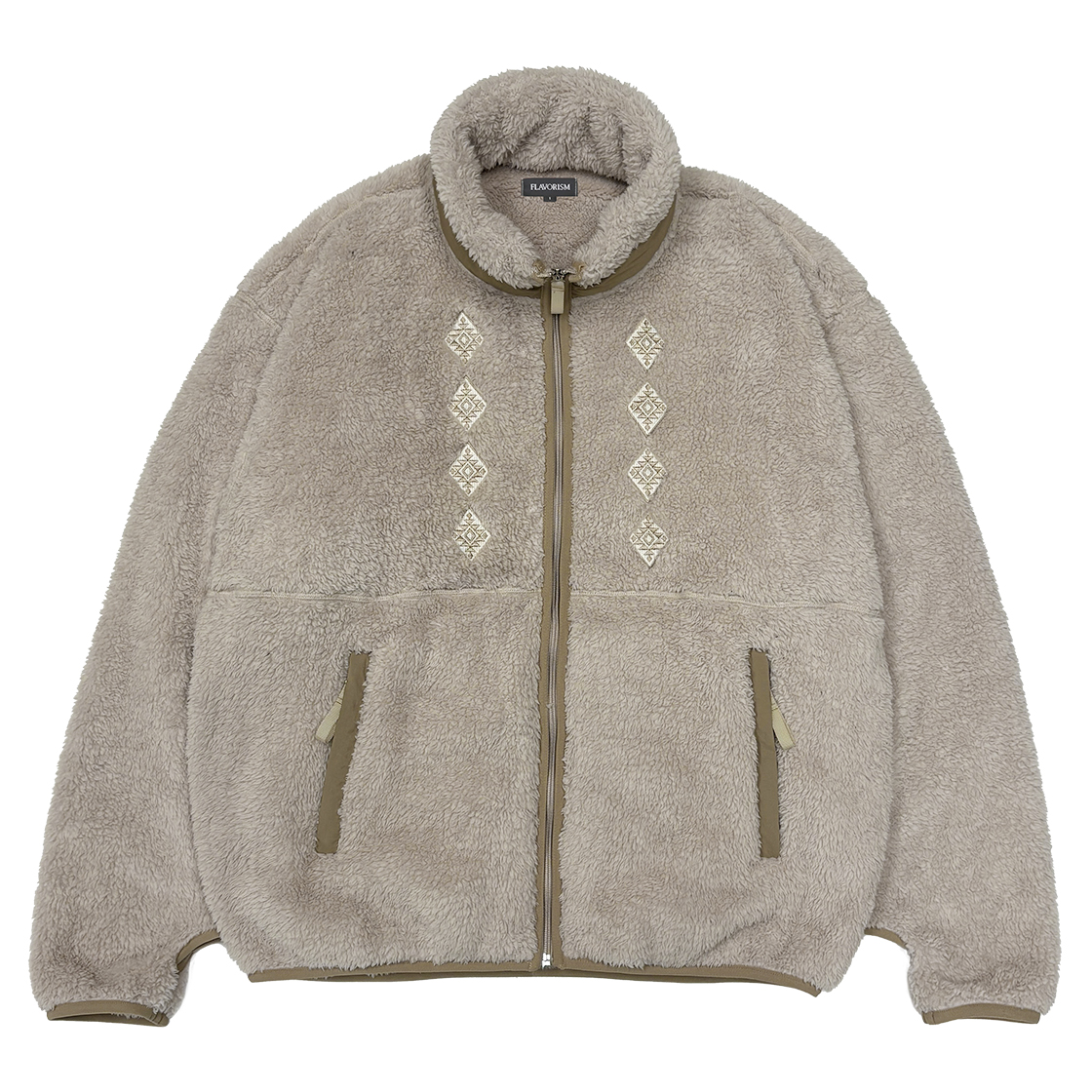 [KREAM 단독] 플레이버리즘 쉐르파 플리스 자켓 베이지([KREAM 단독] Flavorism Sherpa Fleece Jacket Beige) - 1