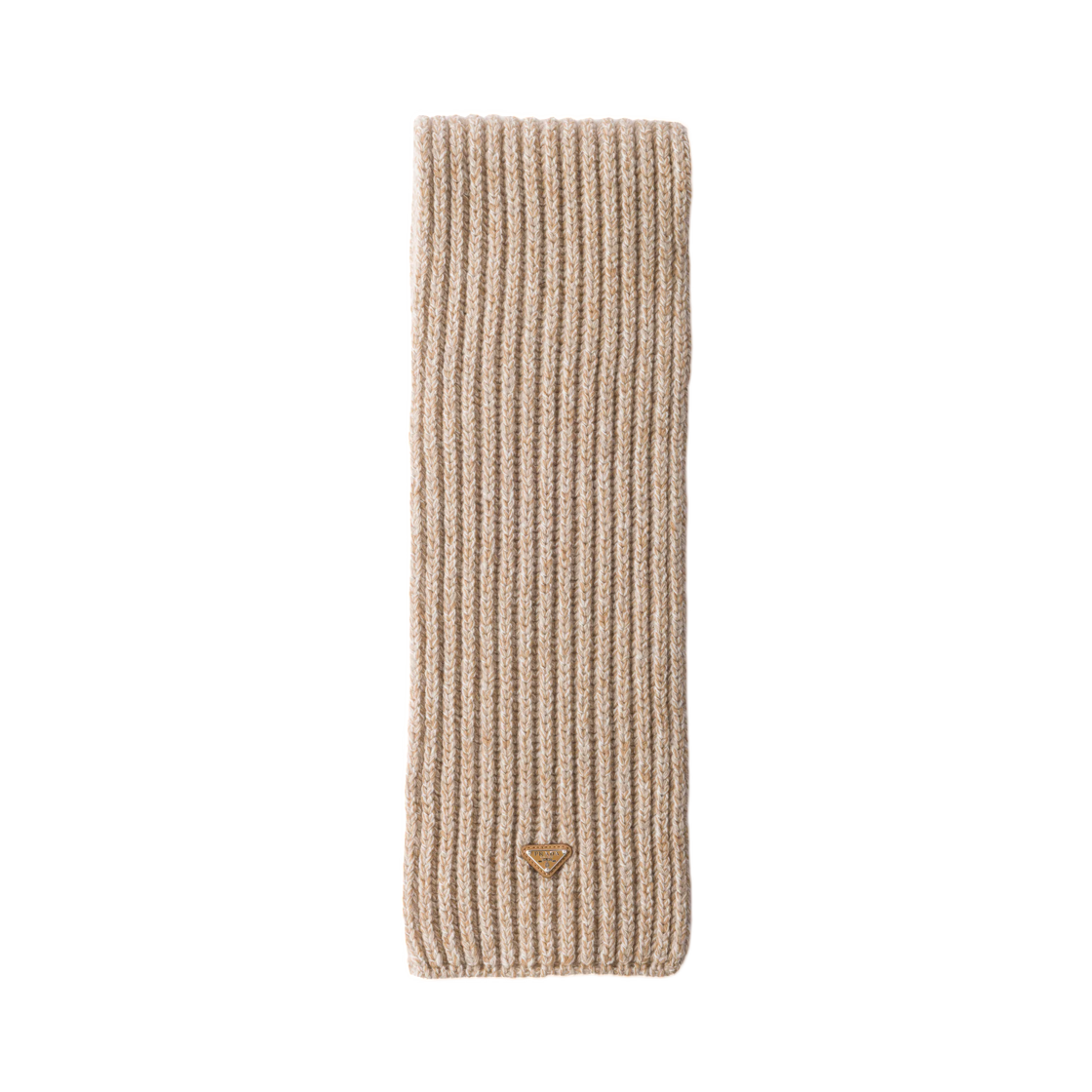 2FS196-2ZR6-F0HIN Prada Wool and Cashmere Scarf Desert Camel