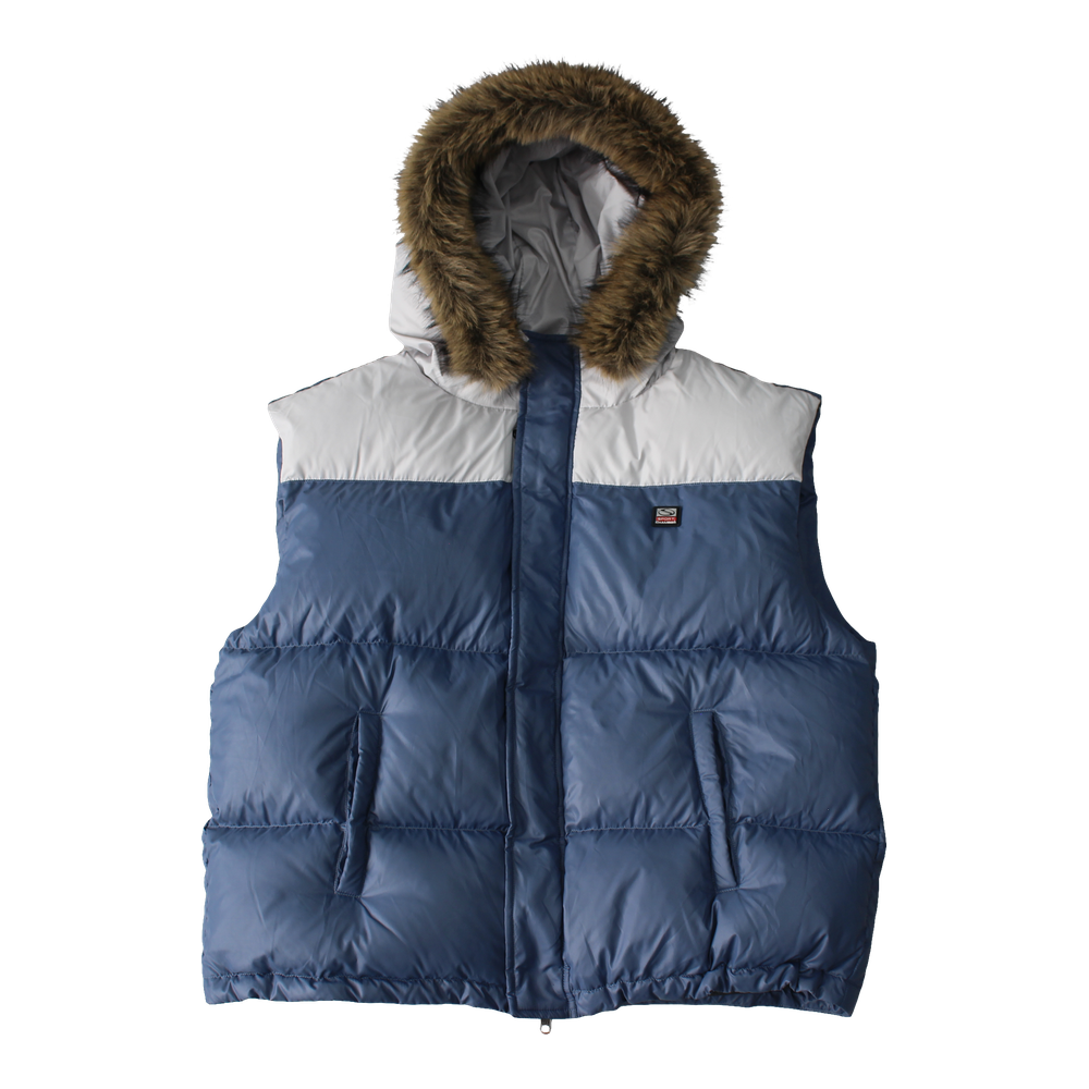 스포츠챔버 트랙 덕다운 베스트 블루(SPORT CHAMBER Track Duck Down Vest Blue)