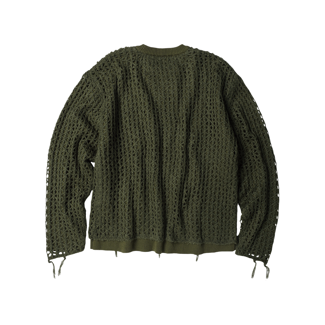 더바이닐하우스 네트 레이어드 스웨터 카키(Thevinylhouse Net Layered Sweater Khaki) - 2