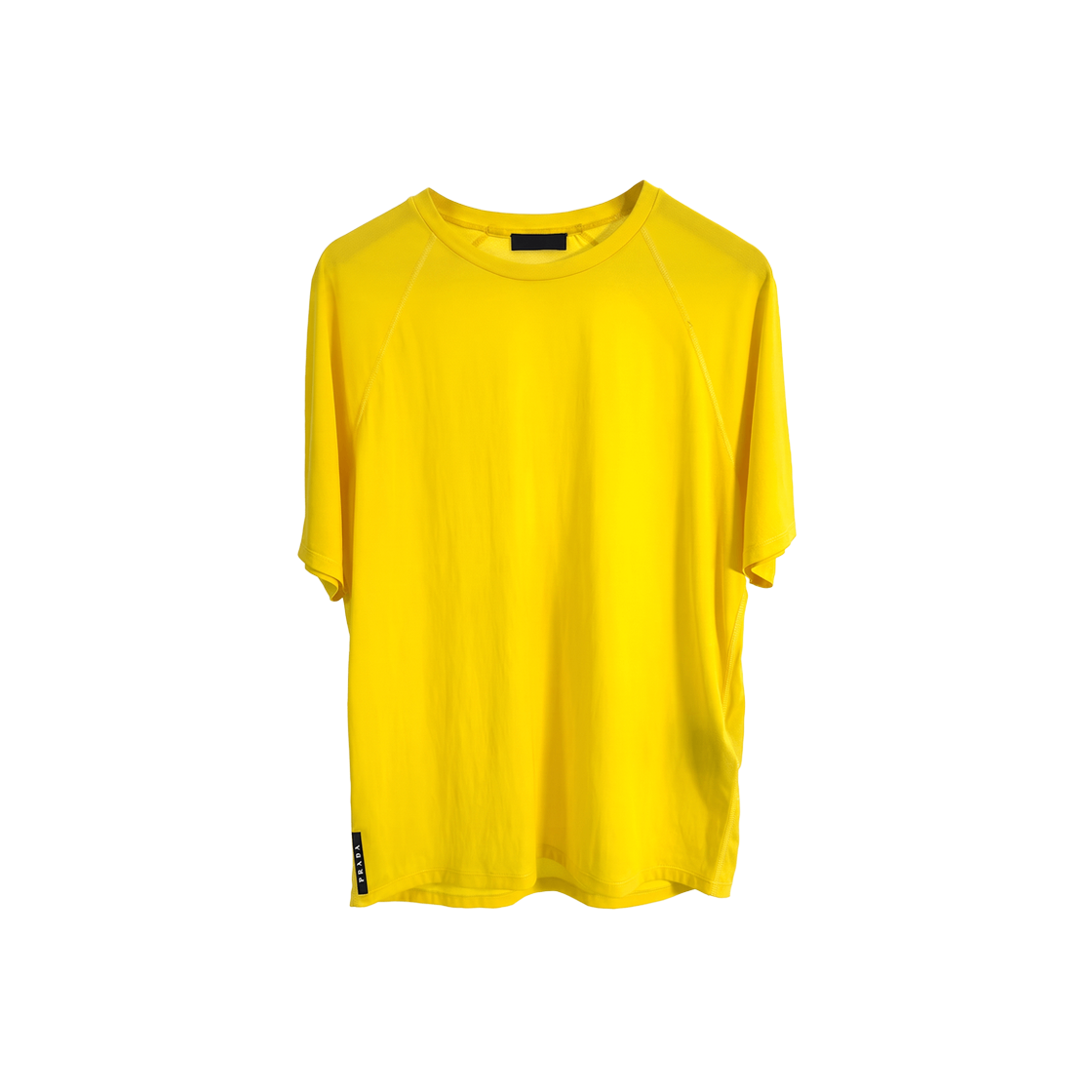 ITJE6KF37S2J Prada Tag Label Logo Functional Short Sleeve T Shirt