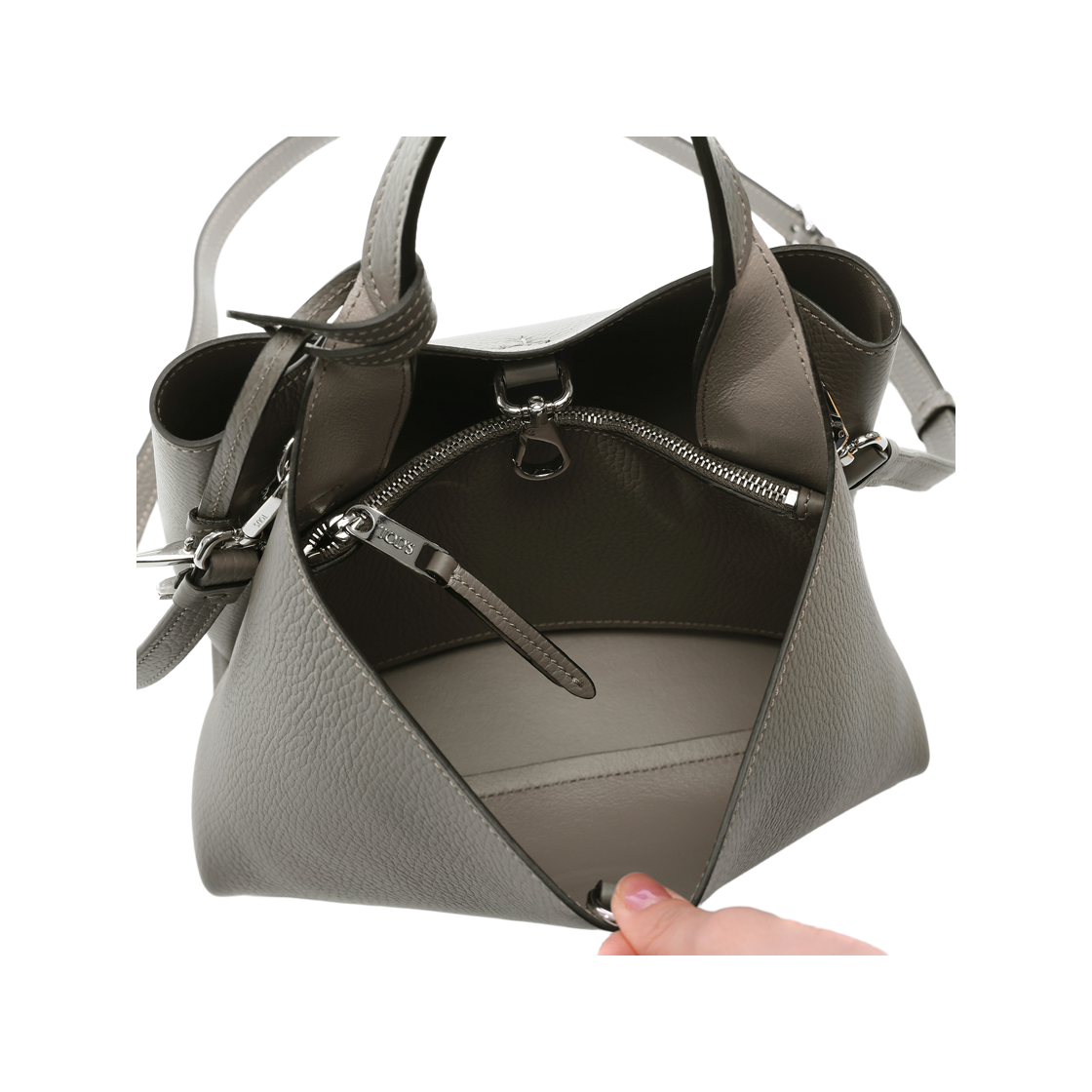 [15% 쿠폰] 토즈 레더 마이크로 백 그레이([15% 쿠폰] Tod's Bag in Leather Micro Grey) - 6
