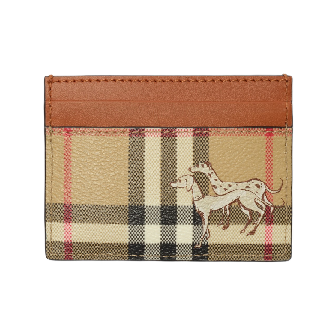 8132108 Burberry Check Mates Card Case Archive Beige