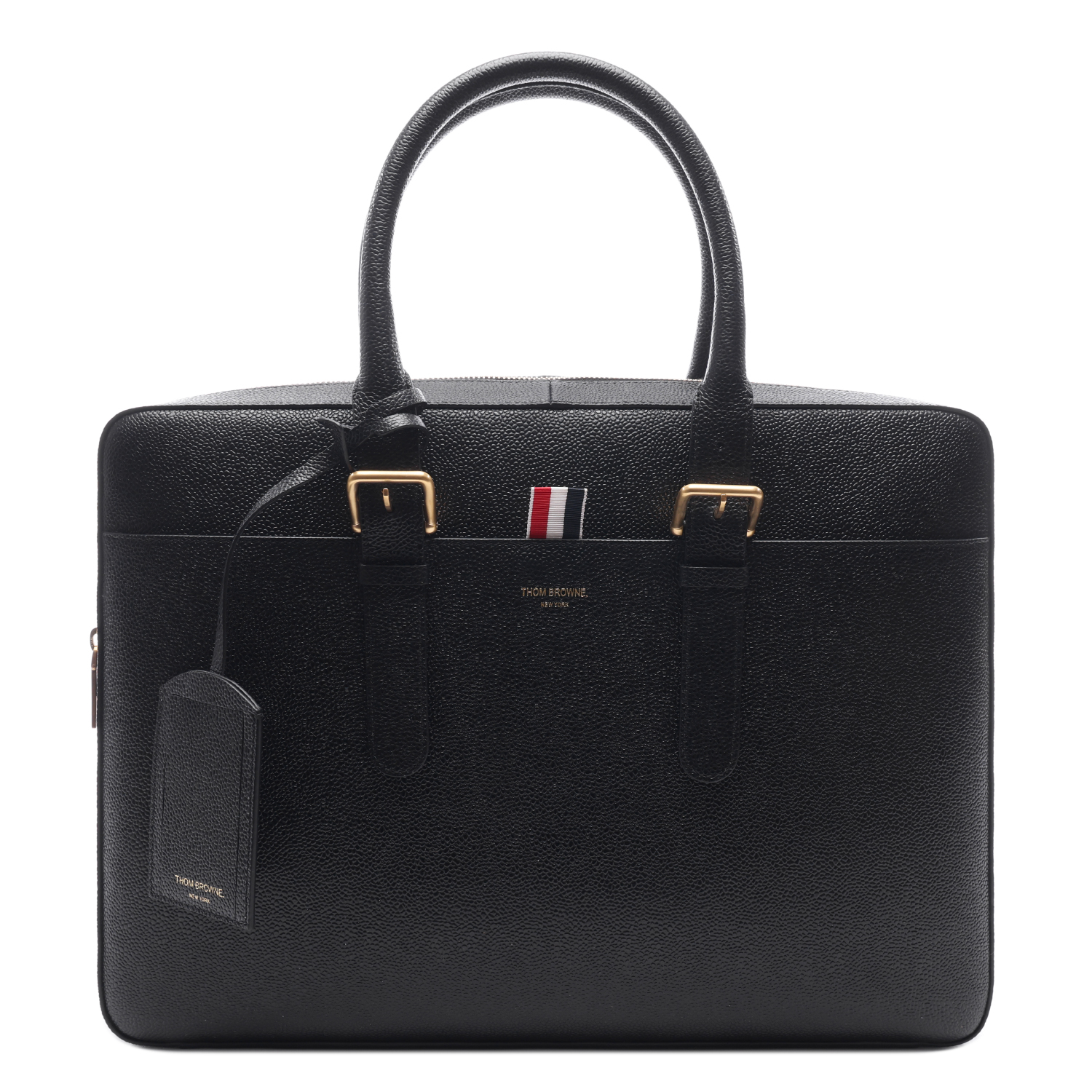 [15% 쿠폰] 톰브라운 페블 그레인 레더 비즈니스백 블랙([15% 쿠폰] Thom Browne Pebble Grain Leather Business Bag Black) - 2