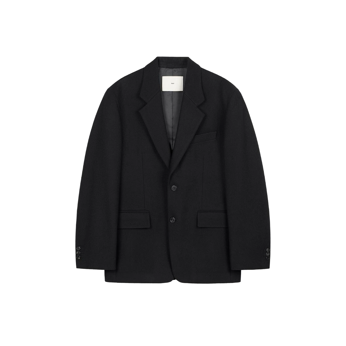 TNJA6F204BK TNGT Milled Wool Jacket Black