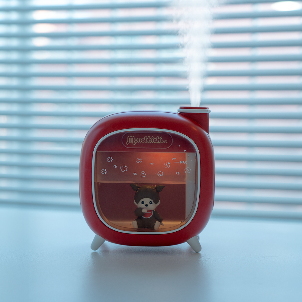 로이체 몬치치 피규어 LED 무드등 충전식 저소음 듀얼 초음파 가습기(Royche Monchhichi Figure LED Mood Light Rechargeable Low Noise Dual Ultrasonic Humidifier) - 6
