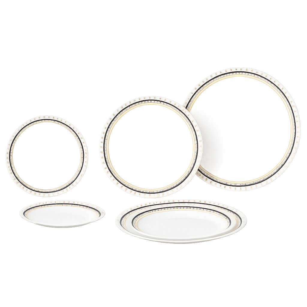 COR205 Corelle Adorable Dot Plate 6‑Piece Set