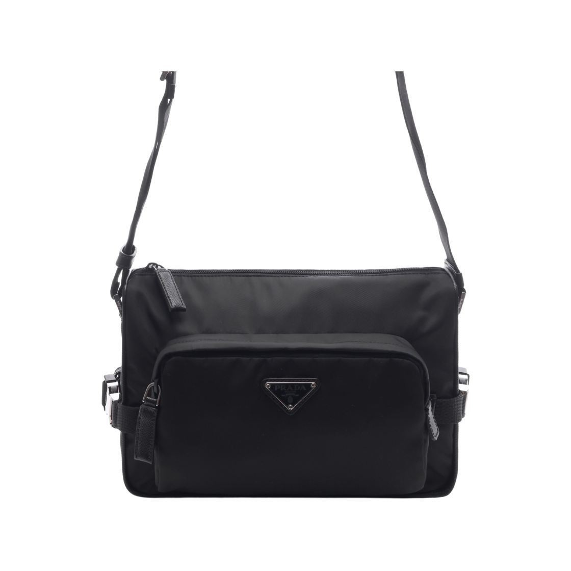 2VH192 2DMG F0002 V OOO [15% 쿠폰] Prada Medium Re-Nylon and Saffiano Leather Shoulder Bag Black