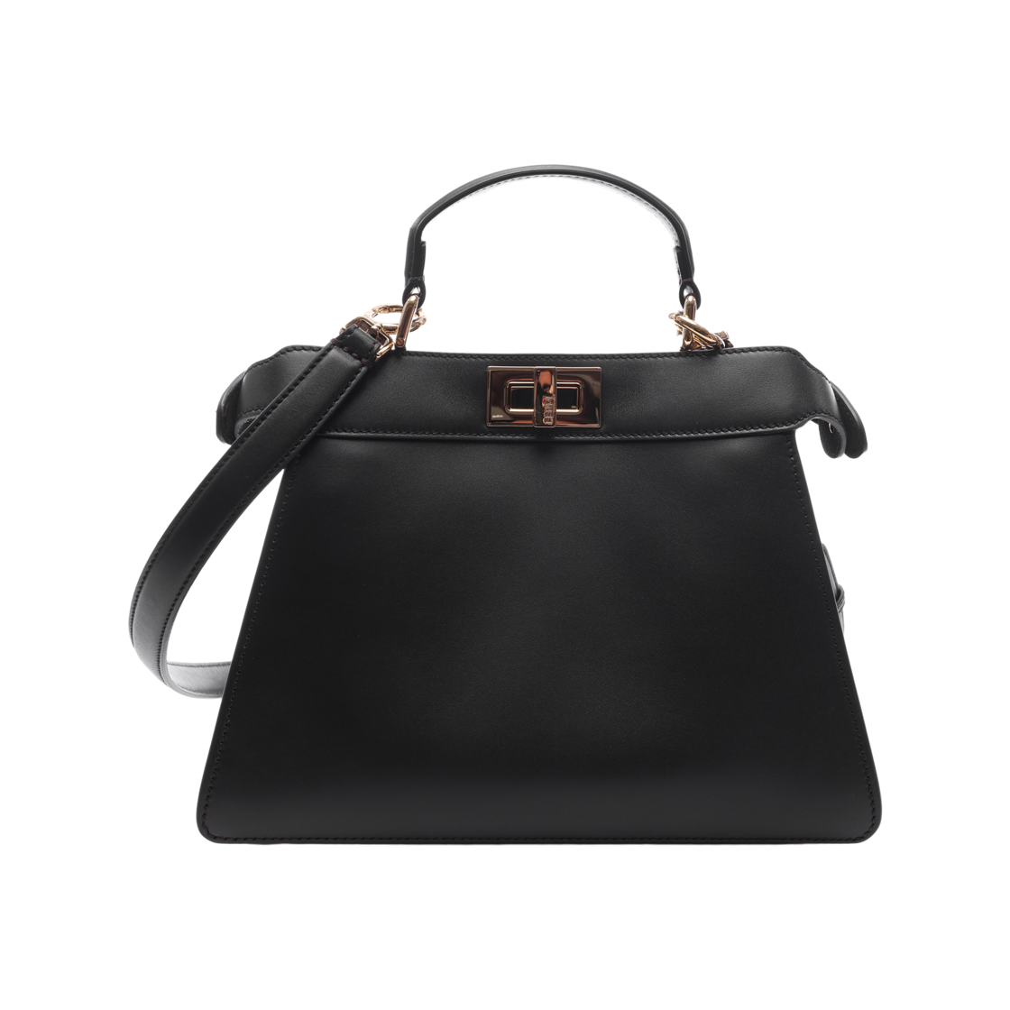 8BN327 AYDP F19TW 25F [15% 쿠폰] Fendi Peekaboo I See U Small Leather Bag Dark Brown