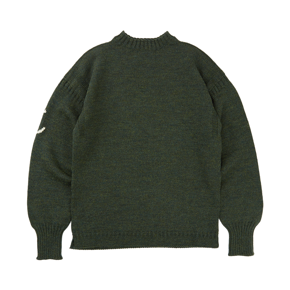 건지울른스 피셔맨 홀가먼트 스웨터 로덴 그린(Guernsey Woollens Fisherman Wholegarment Sweater Loden Green) - 2