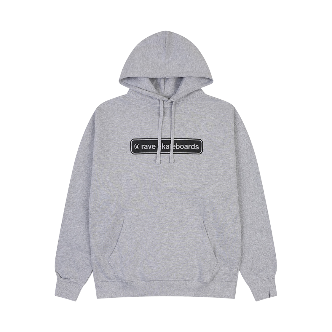 RS4CHD0002GR PEER Rave Skateboards Core Logo Hoodie Gray