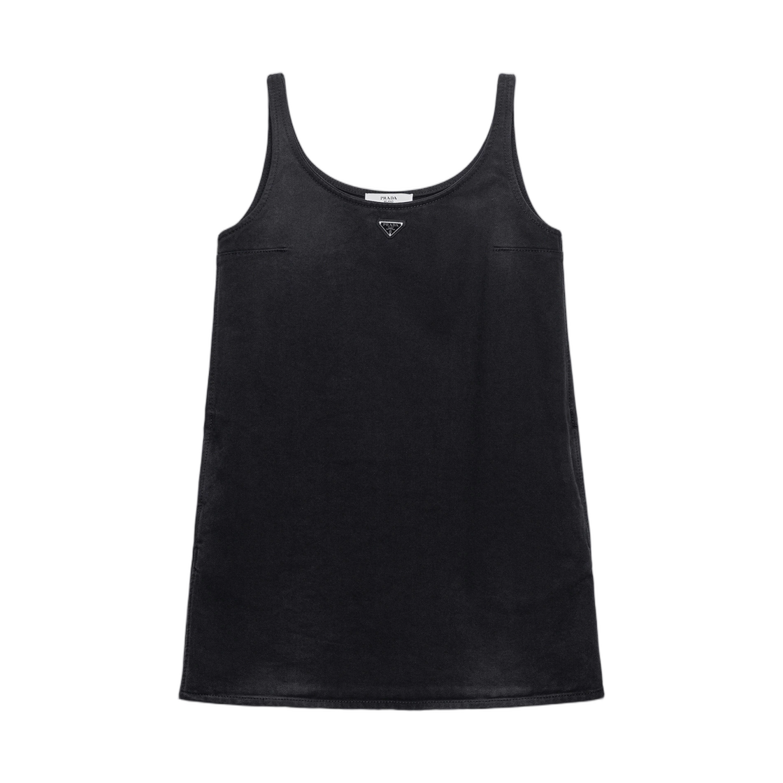 GFA149-148J-F0557 (W) Prada Denim Mini-Dress Black