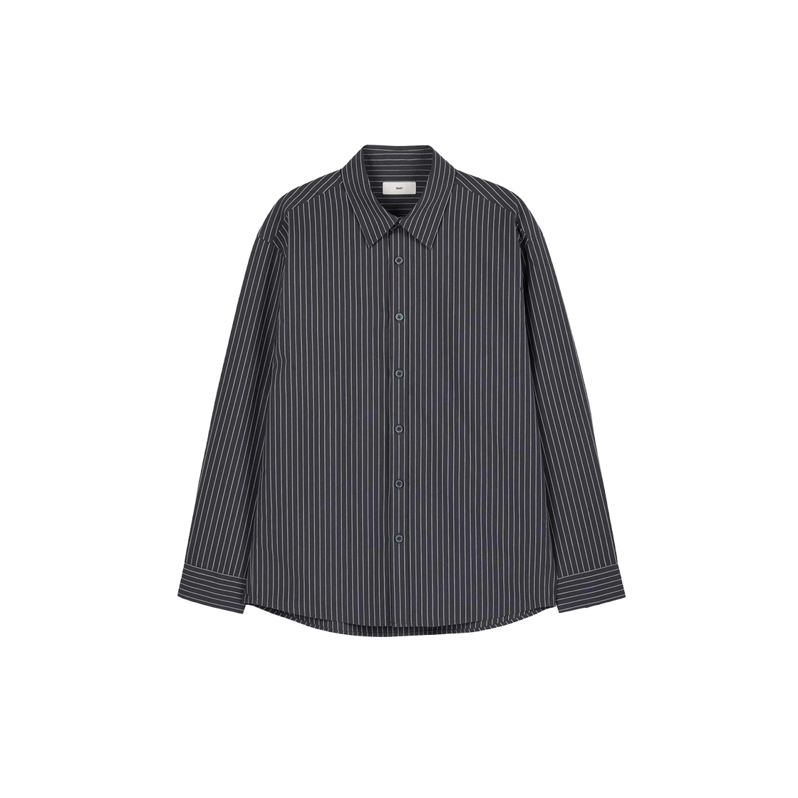 TNSH6F100CG TNGT Comfort Stripe Shirt Charcoal